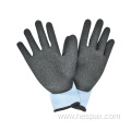 Hespax Acrylic Crinckle Latex Coated Construction Work Glove